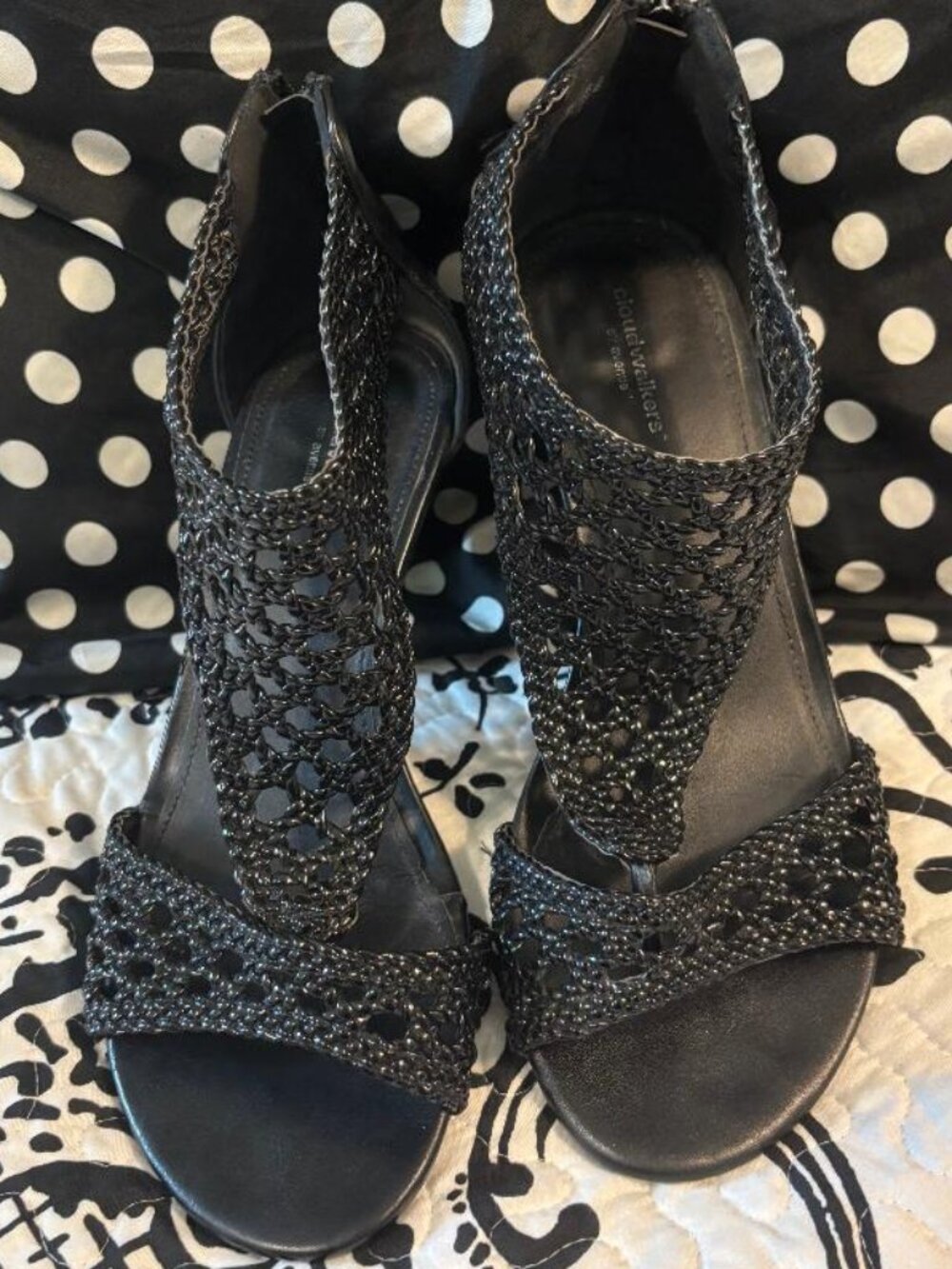 Black Heeled Sandals